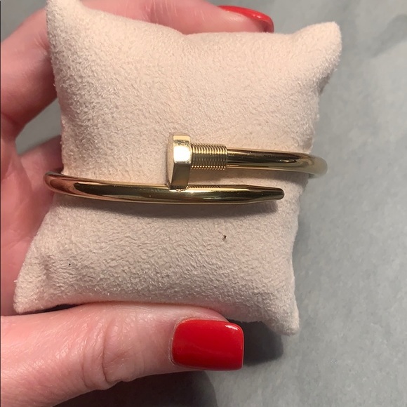 Gold Nail Bracelet - Picture 2 of 3
